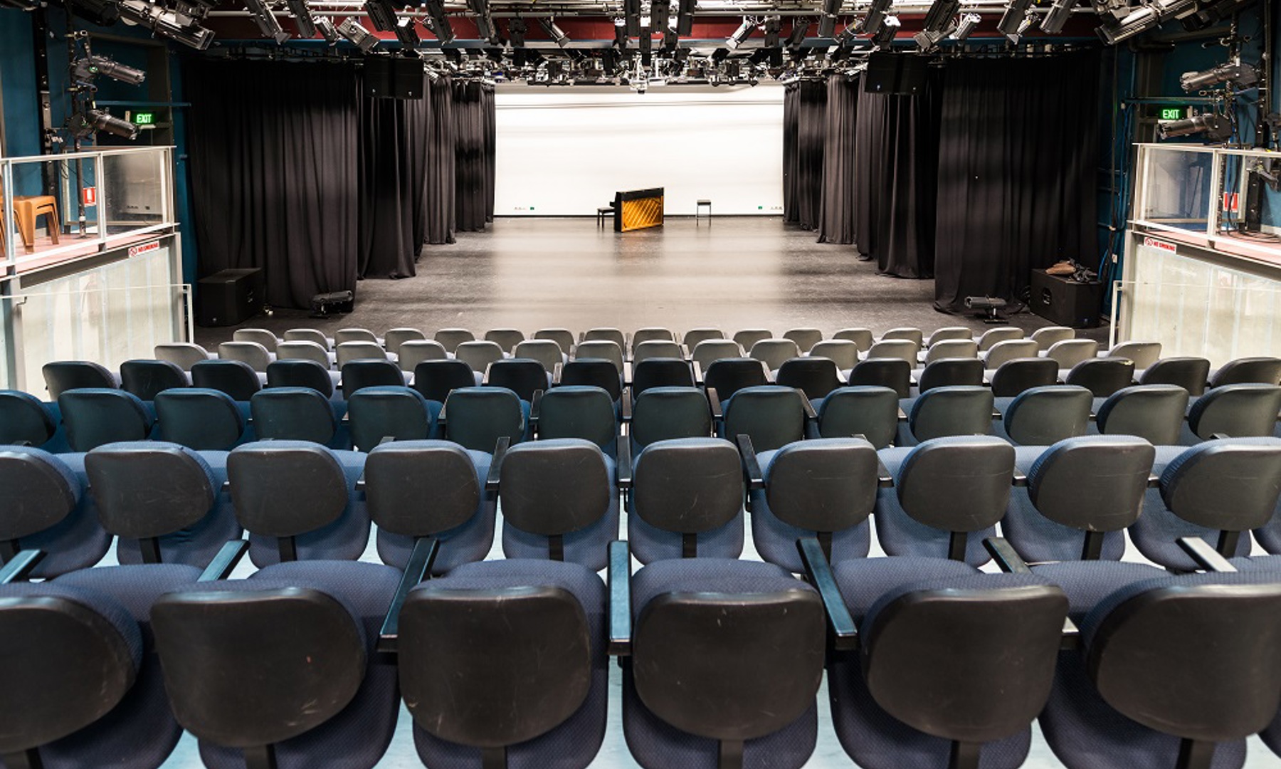 Image from inside Melbourne Polytechnic David Williamson Theatre 2