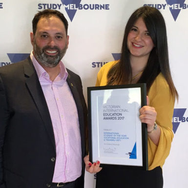  Andrea Mayorga Finalist Victorian International Education Awards 2017