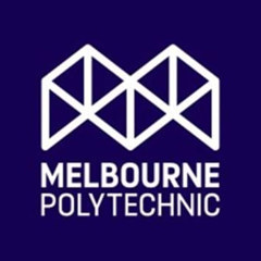 Students walking around Fairfield 'Melbourne Polytechnic' campus.