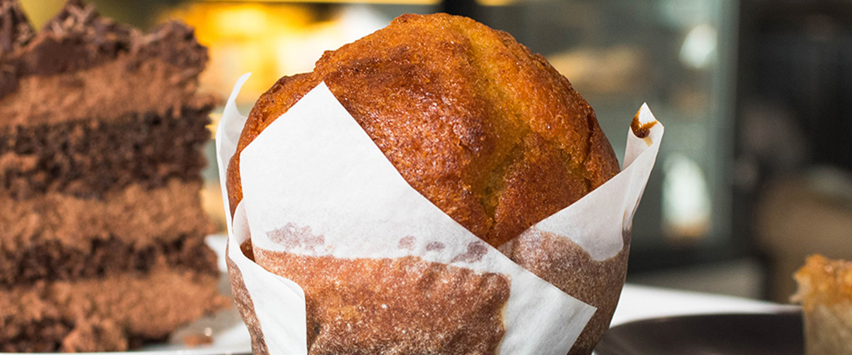 One of the muffins at Mr Tod Cafeteria at Preston Melbourne Polytechnic