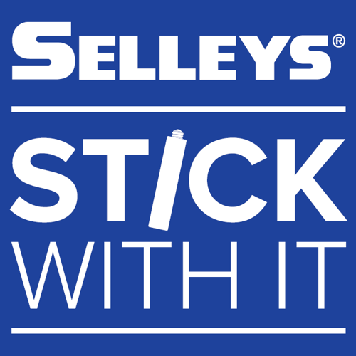 Selleys logo with the text 'Selleys – Stick with it', scholarship sponsor