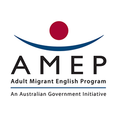 AMEP Logo Free English Courses Melbourne