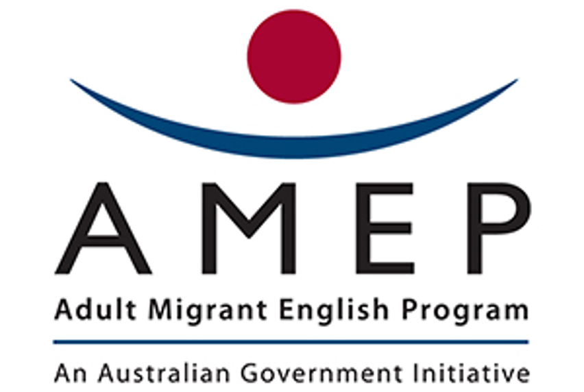 AMEP Logo Free English Courses Melbourne