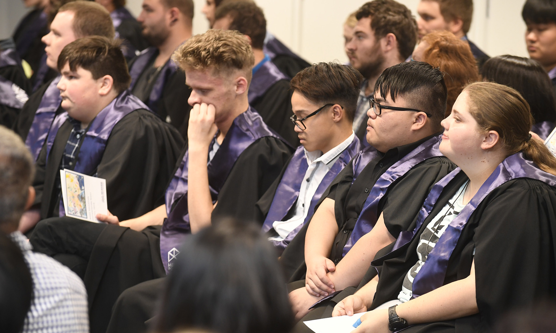 Melbourne Polytechnic work education students at their graduation ceremony