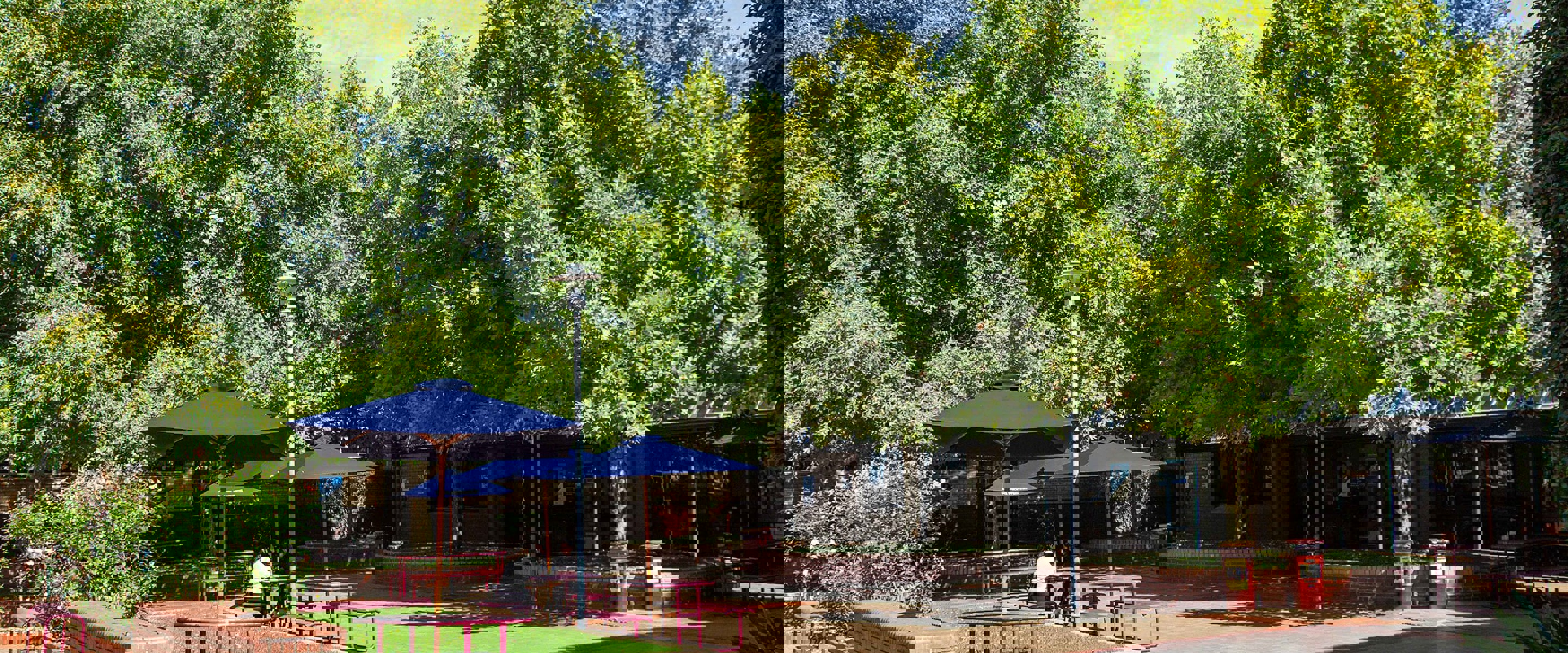 Preston campus courtyard