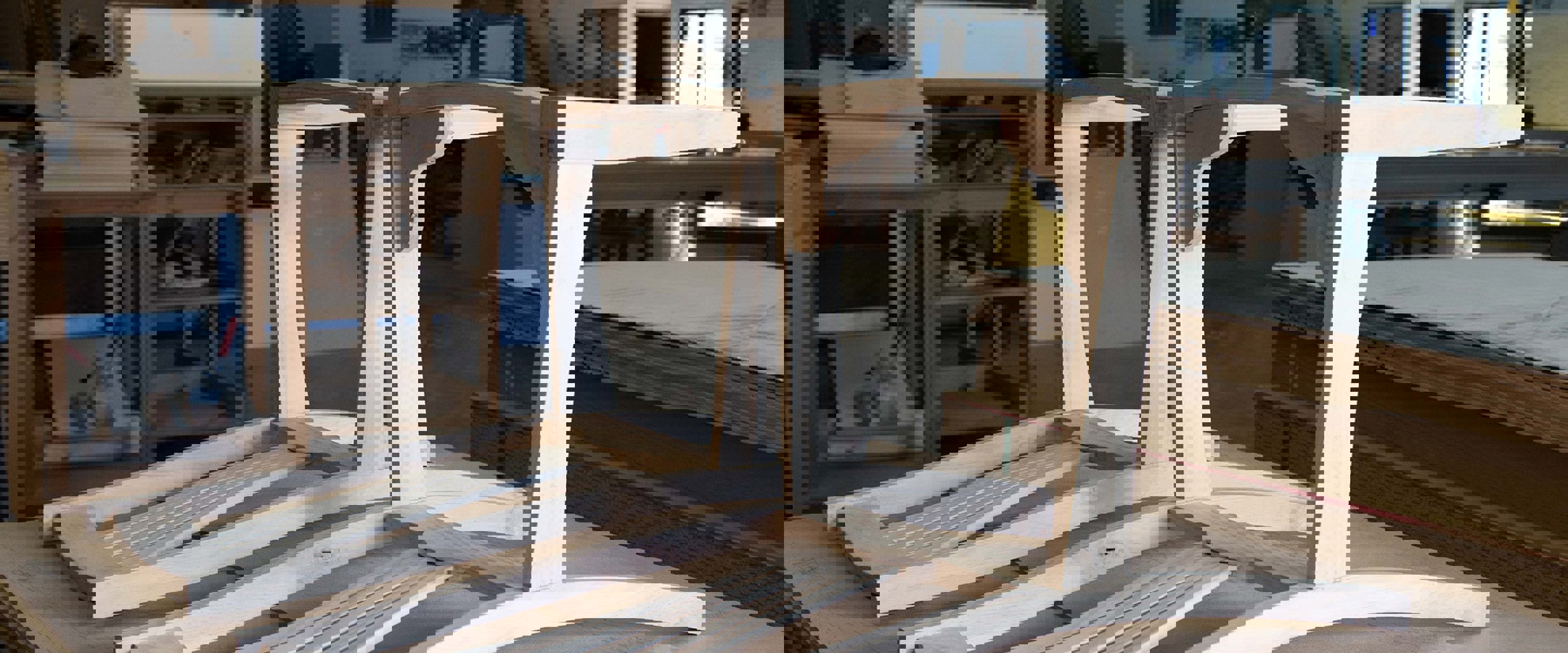 Heidelberg campus Furniture making - timber chair frames