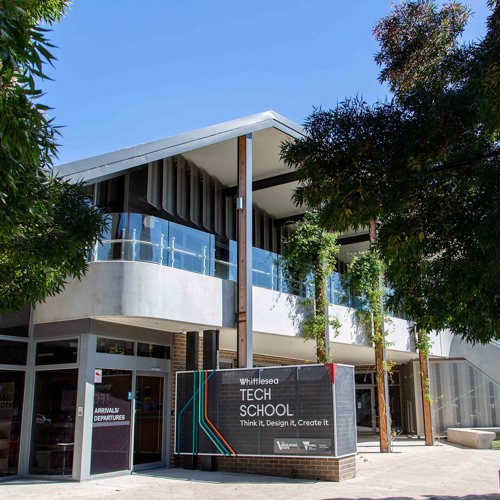 Epping campus front of Whittlesea Tech school building