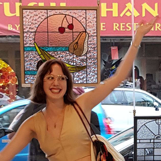 Portrait of glass student Rebecca Boehme