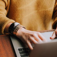 Woman At Computer