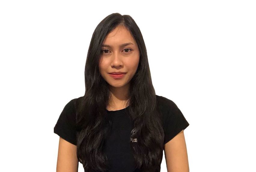 Portrait of Miranda with white background