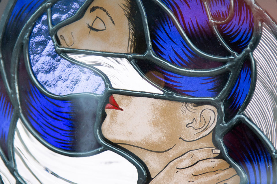 Stained glass artwork