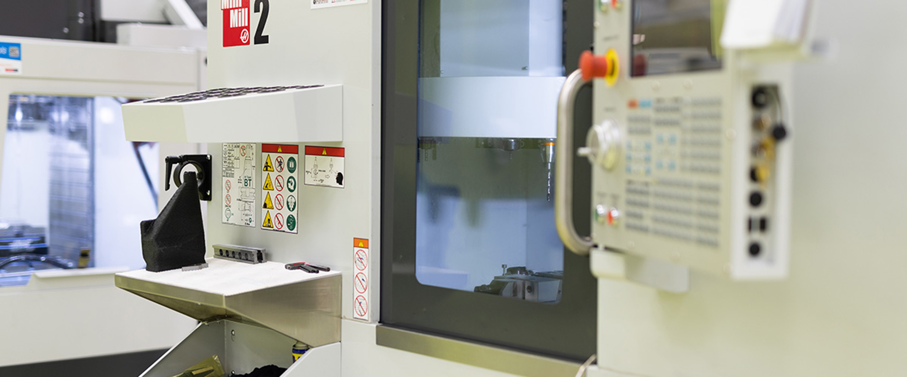 Haas Mini Mill - high-performance CNC milling machine located in the AMCOE Engineering Facility