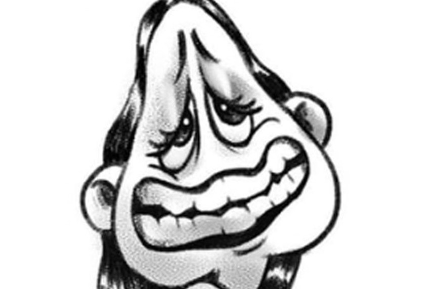 a black and white caricature style illustration of Carmen Ho Yeo, a teacher at Melbourne Polytechnic