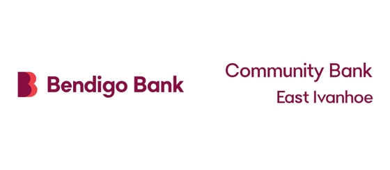 Community Bank East Ivanhoe White Logo