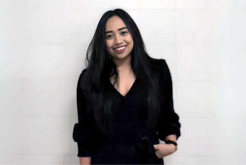 Accounting student Jade Magsanay smiling