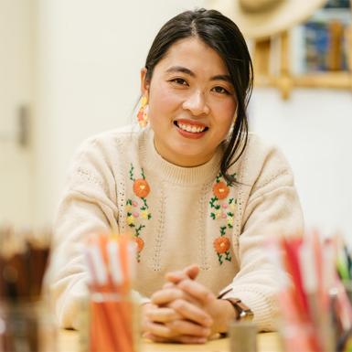 Outstanding Arts, Education and Agritech Higher Education Student of the Year winner Thuy Trang Luong smiling 