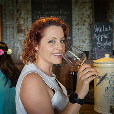 Headshot of Andrea Roberts Davison, Lecturer in Viticulture and Winemaking at Melbourne Polytechnic